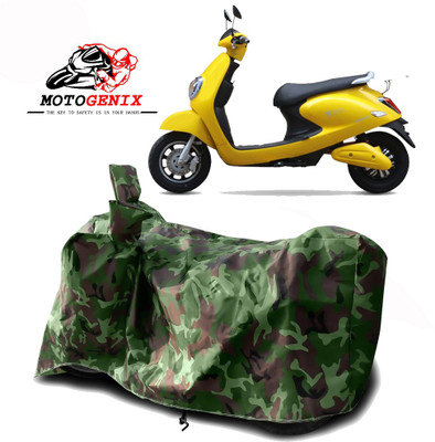 MOTOGENIX Two Wheeler Cover for Techo Electra(Emerge, Green)