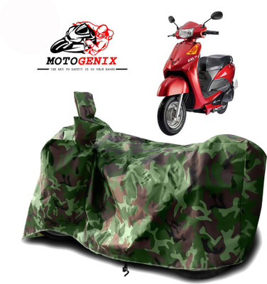 MOTOGENIX Two Wheeler Cover for Universal For Bike(Yo EXL, Green)