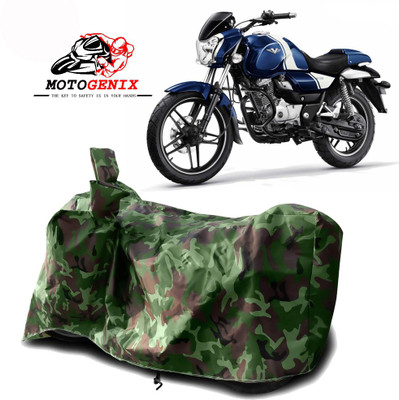 MOTOGENIX Two Wheeler Cover for Bajaj(V15, Green)