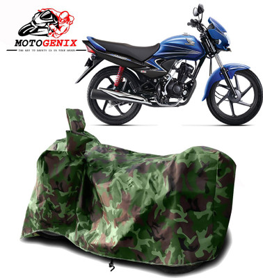 MOTOGENIX Two Wheeler Cover for Honda(Dream Yuga, Green)