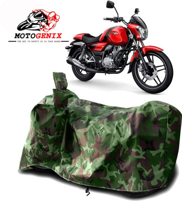 MOTOGENIX Two Wheeler Cover for Bajaj(V12, Green)