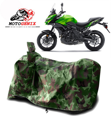 MOTOGENIX Two Wheeler Cover for Kawasaki(Versys 650, Green)