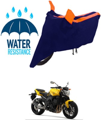 RONISH Waterproof Two Wheeler Cover for Yamaha(FZ1, Black, Orange)