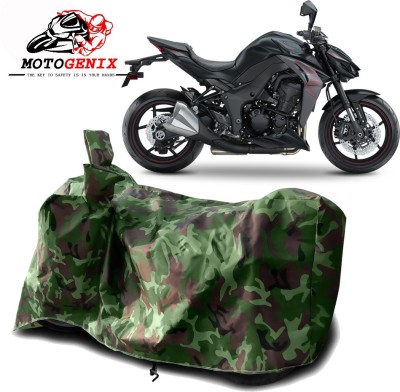 MOTOGENIX Two Wheeler Cover for Kawasaki(Z1000, Green)