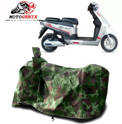 MOTOGENIX Two Wheeler Cover for Hero Electric(Electric NYX e5, Green)