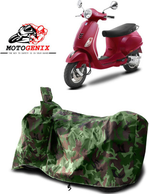 MOTOGENIX Two Wheeler Cover for Vespa(ZX 125, Green)