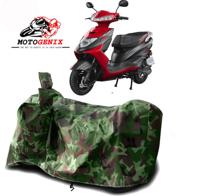 MOTOGENIX Two Wheeler Cover for Ampere(Zeal, Green)