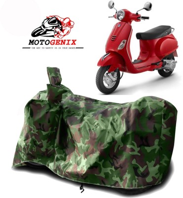 MOTOGENIX Two Wheeler Cover for Vespa(Vespa LX 125, Green)