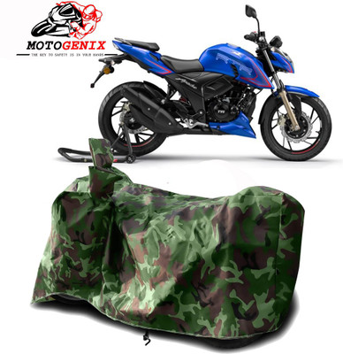 MOTOGENIX Two Wheeler Cover for TVS(Apache RTR 200, Green)