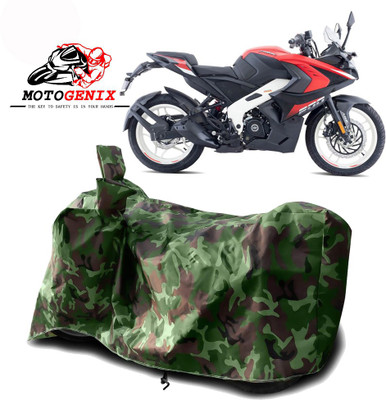 MOTOGENIX Two Wheeler Cover for Bajaj(Pulsar RS 200, Green)