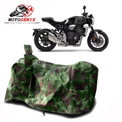 MOTOGENIX Two Wheeler Cover for Honda(CB1000R Plus, Green)