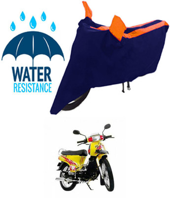 RONISH Waterproof Two Wheeler Cover for Kinetic(K4, Black, Orange)