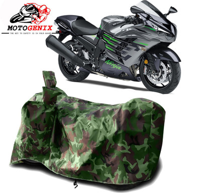 MOTOGENIX Two Wheeler Cover for Kawasaki(Ninja ZX-14R, Green)