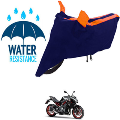 RONISH Waterproof Two Wheeler Cover for Kawasaki(Z900, Black, Orange)