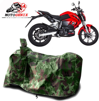 MOTOGENIX Two Wheeler Cover for Revolt(RV 400, Green)