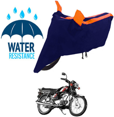 RONISH Waterproof Two Wheeler Cover for Hero(CD 100 SS, Black, Orange)