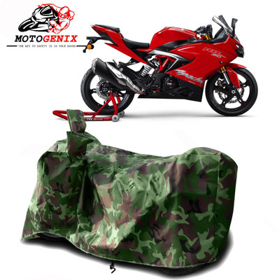 MOTOGENIX Two Wheeler Cover for TVS(Apache RR 310, Green)