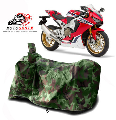MOTOGENIX Two Wheeler Cover for Honda(CBR1000RR Fireblade, Green)