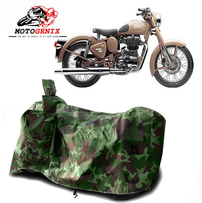 MOTOGENIX Two Wheeler Cover for Royal Enfield(Classic Desert Storm, Green)