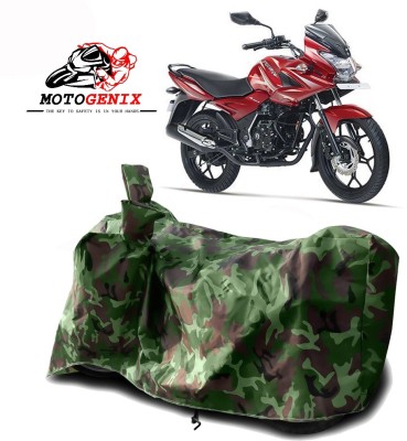 MOTOGENIX Two Wheeler Cover for Bajaj(Discover 125 DTS-i, Green)