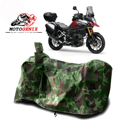 MOTOGENIX Two Wheeler Cover for Suzuki(V Strom 1000, Green)
