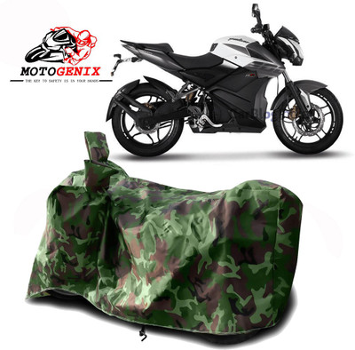 MOTOGENIX Two Wheeler Cover for Bajaj(Electric, Green)