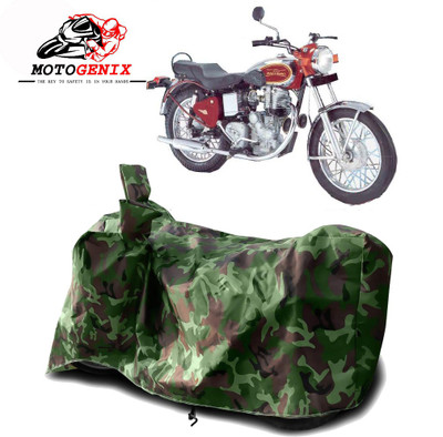 MOTOGENIX Two Wheeler Cover for Royal Enfield(Machismo 350, Green)