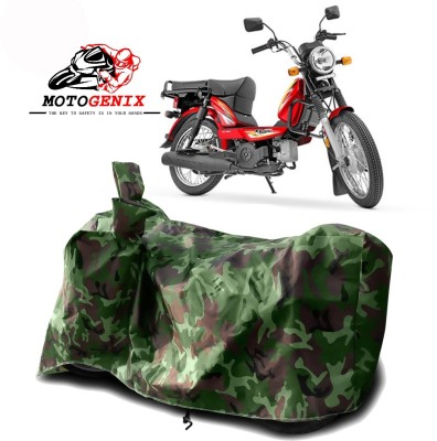 MOTOGENIX Two Wheeler Cover for TVS(Heavy Duty Super XL, Green)