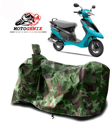 MOTOGENIX Two Wheeler Cover for TVS(Scooty, Green)