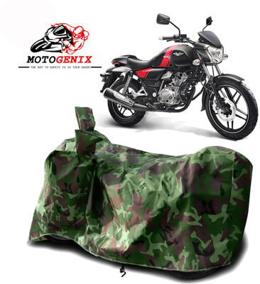MOTOGENIX Two Wheeler Cover for Bajaj(V 150, Green)