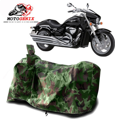 MOTOGENIX Two Wheeler Cover for Suzuki(Intruder M800, Green)