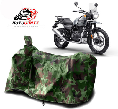 MOTOGENIX Two Wheeler Cover for Royal Enfield(Himalayan, Green)