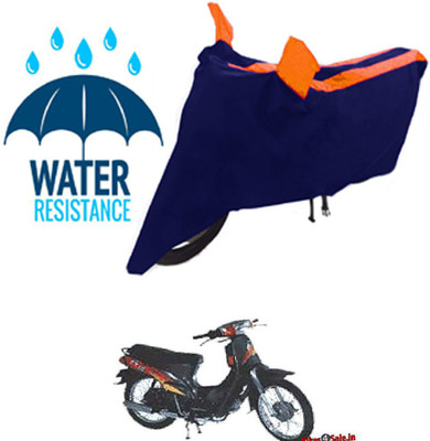 RONISH Waterproof Two Wheeler Cover for Kinetic(K4, Black, Orange)