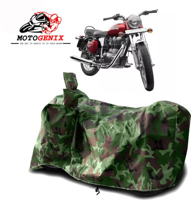 MOTOGENIX Two Wheeler Cover for Royal Enfield(Electra 4S, Green)