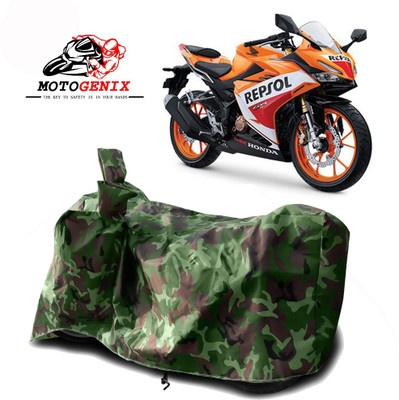 MOTOGENIX Two Wheeler Cover for Honda(CBR 150R, Green)