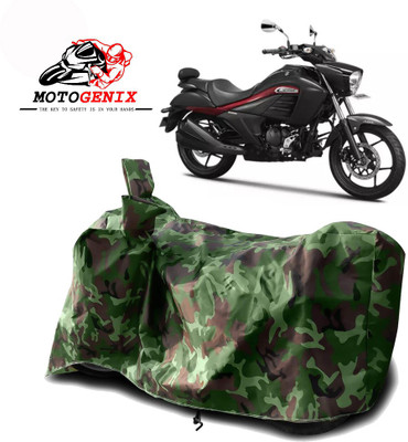 MOTOGENIX Two Wheeler Cover for Suzuki(Intruder, Green)