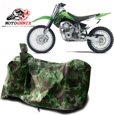 MOTOGENIX Two Wheeler Cover for Kawasaki(KLX 140, Green)