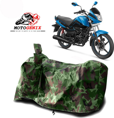 MOTOGENIX Two Wheeler Cover for Hero(Splendor I Smart, Green)