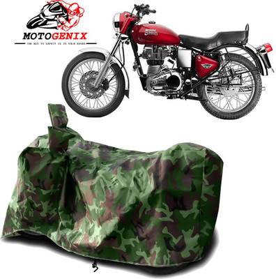 MOTOGENIX Two Wheeler Cover for Royal Enfield(Bullet 350 Twinspark, Green)
