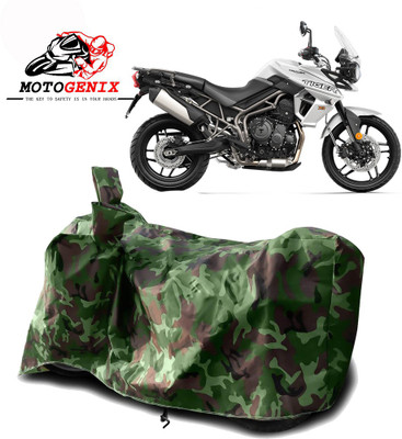 MOTOGENIX Two Wheeler Cover for Triumph(Tiger 800 XR, Green)