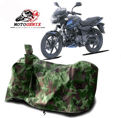 MOTOGENIX Two Wheeler Cover for Bajaj(Pulsar 150 DTS-i, Green)