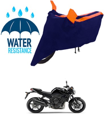 RONISH Waterproof Two Wheeler Cover for Yamaha(FZ1, Black, Orange)