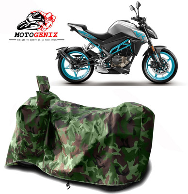 MOTOGENIX Two Wheeler Cover for CFMoto(300NK, Green)