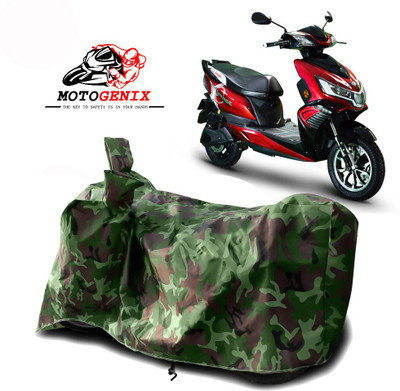 MOTOGENIX Two Wheeler Cover for Okinawa(Praise, Green)