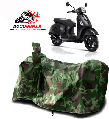 MOTOGENIX Two Wheeler Cover for Vespa(Urban Club, Green)