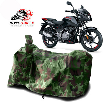 Mdstar Two Wheeler Cover for Bajaj(Pulsar 125, Green)