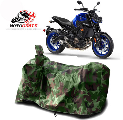 MOTOGENIX Two Wheeler Cover for Yamaha(MT 9, Green)