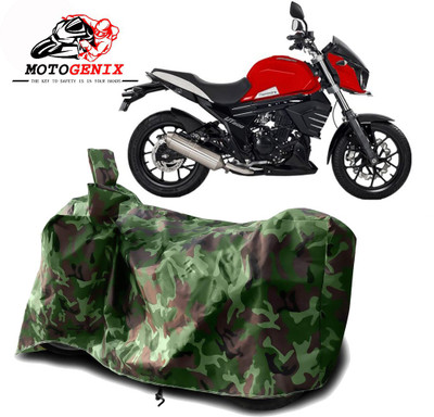 MOTOGENIX Two Wheeler Cover for Mahindra(Mojo UT 300, Green)