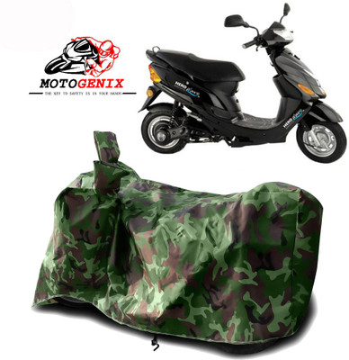 MOTOGENIX Two Wheeler Cover for Hero Electric(Electric Zippy, Green)