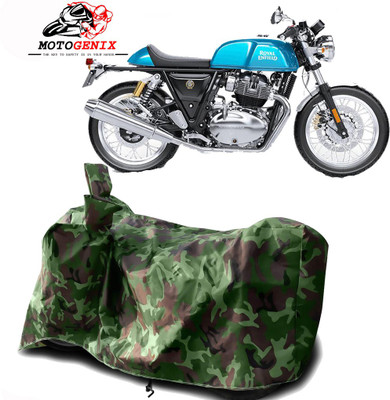 MOTOGENIX Two Wheeler Cover for Royal Enfield(Continental GT, Green)